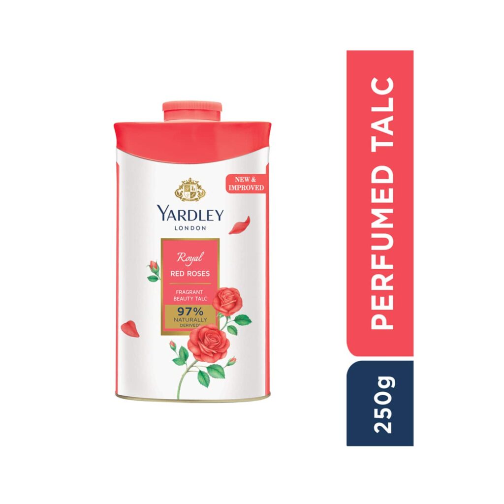 Yardley London Royal Red Roses Perfumed Talc (250g) - Yardley London