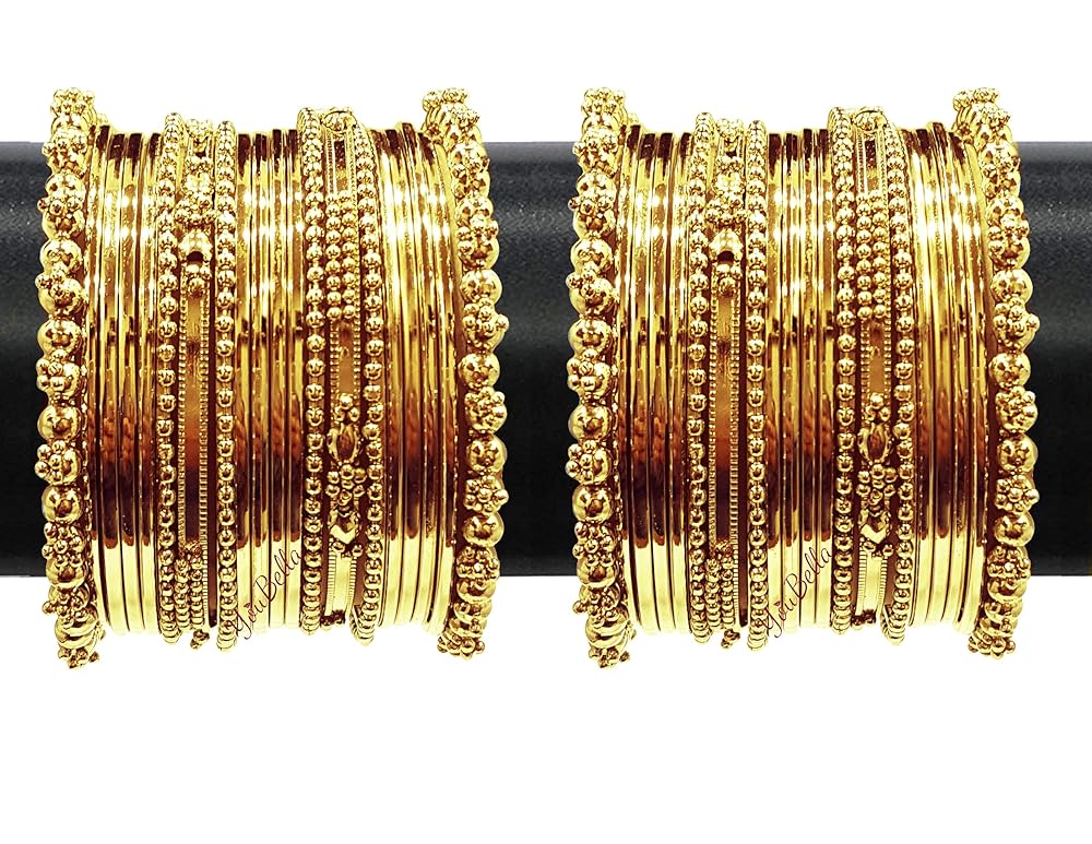 YouBella Jewellery Traditional Gold Plated Bracelet Bangles Set for Girls and Women