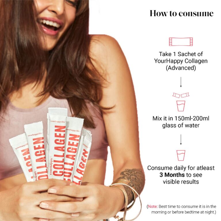 Yourhappylife Collagen Advanced with Marine Collagen, Astaxanthin, Hyaluronic Acid for Anti-aging - Yourhappylife
