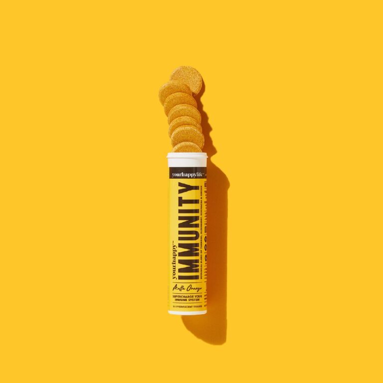 Yourhappylife Immunity Fizz with Turmeric,Ginger & Mutivitamins For Strong Immune System (Pack of 2) - Yourhappylife