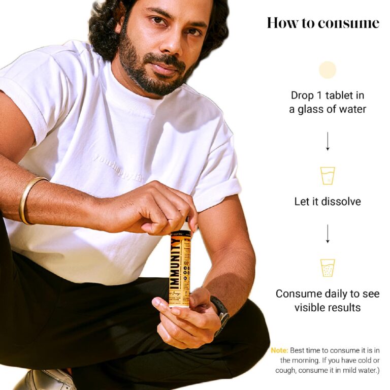 Yourhappylife Immunity Fizz with Turmeric,Ginger & Mutivitamins For Strong Immune System (Pack of 2) - Yourhappylife