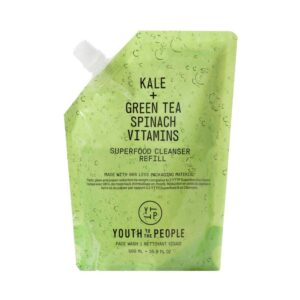 YOUTH TO THE PEOPLE Kale + Green Tea Spinach Vitamins Superfood Cleanser Refill (500 ml) - YOUTH TO THE PEOPLE