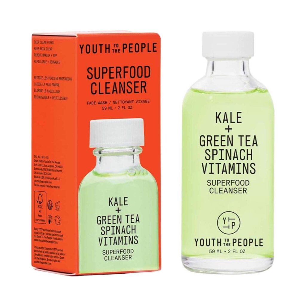 YOUTH TO THE PEOPLE Kale + Green Tea Spinach Vitamins Superfood Cleanser (59 ml) - YOUTH TO THE PEOPLE