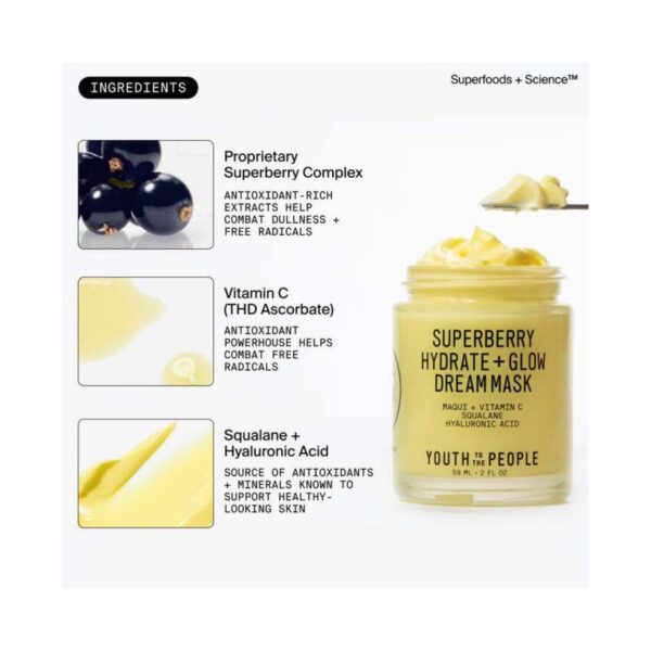 YOUTH TO THE PEOPLE Superberry Hydrate + Glow Dream Mask (59 ml) - YOUTH TO THE PEOPLE