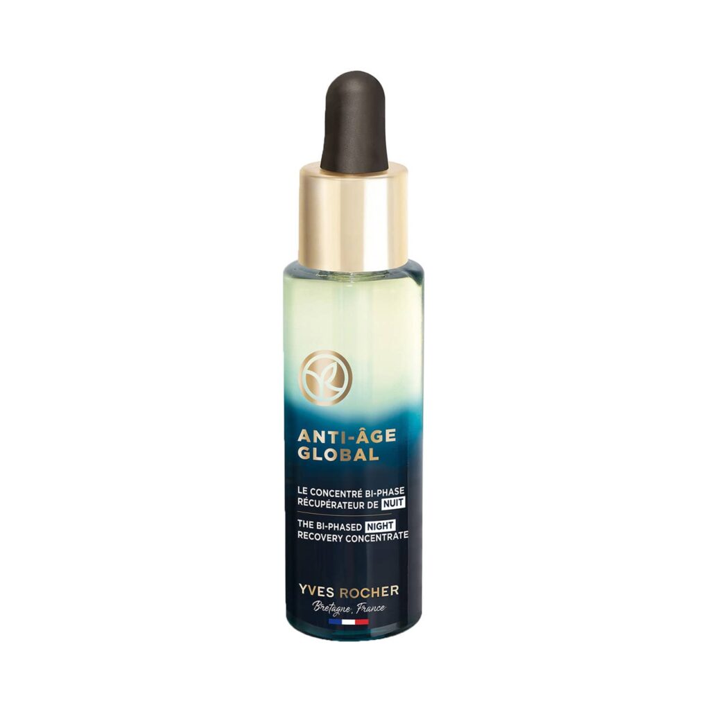Yves Rocher Anti Age Global The Bi-Phased Night Recovery Concentrate Serum (30ml) - Yves Rocher