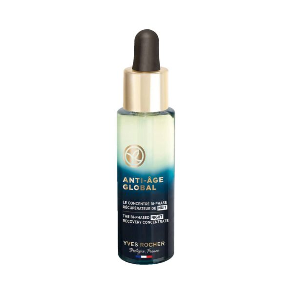 Yves Rocher Anti Age Global The Bi-Phased Night Recovery Concentrate Serum (30ml) - Yves Rocher
