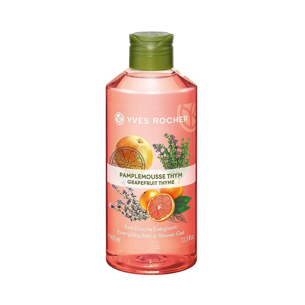 Yves Rocher Grapefruit Thyme Energizing Bath & Shower Gel (400ml) - Yves Rocher