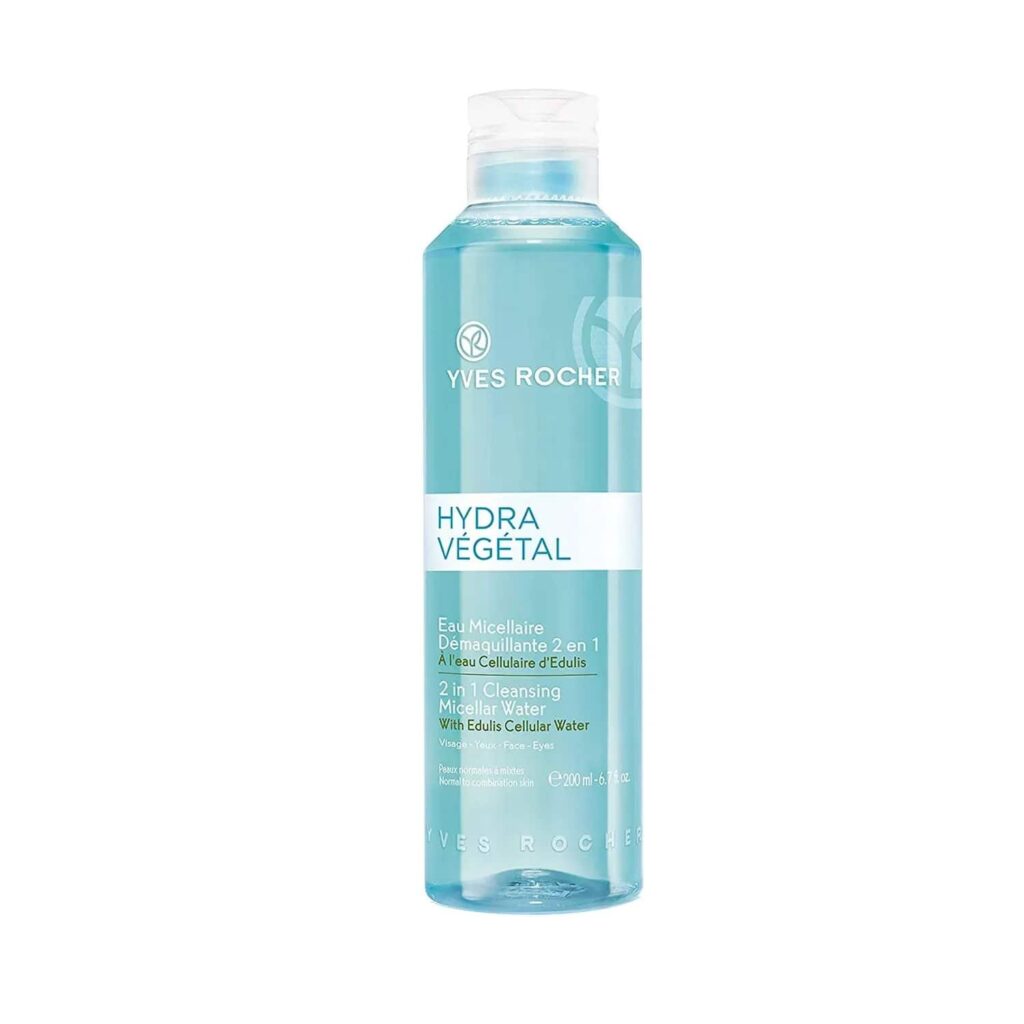 Yves Rocher Hydra Vegetal 2 In 1 Cleansing Micellar Water Normal To Combination Skin-Face-Eyes 200 ml - Yves Rocher