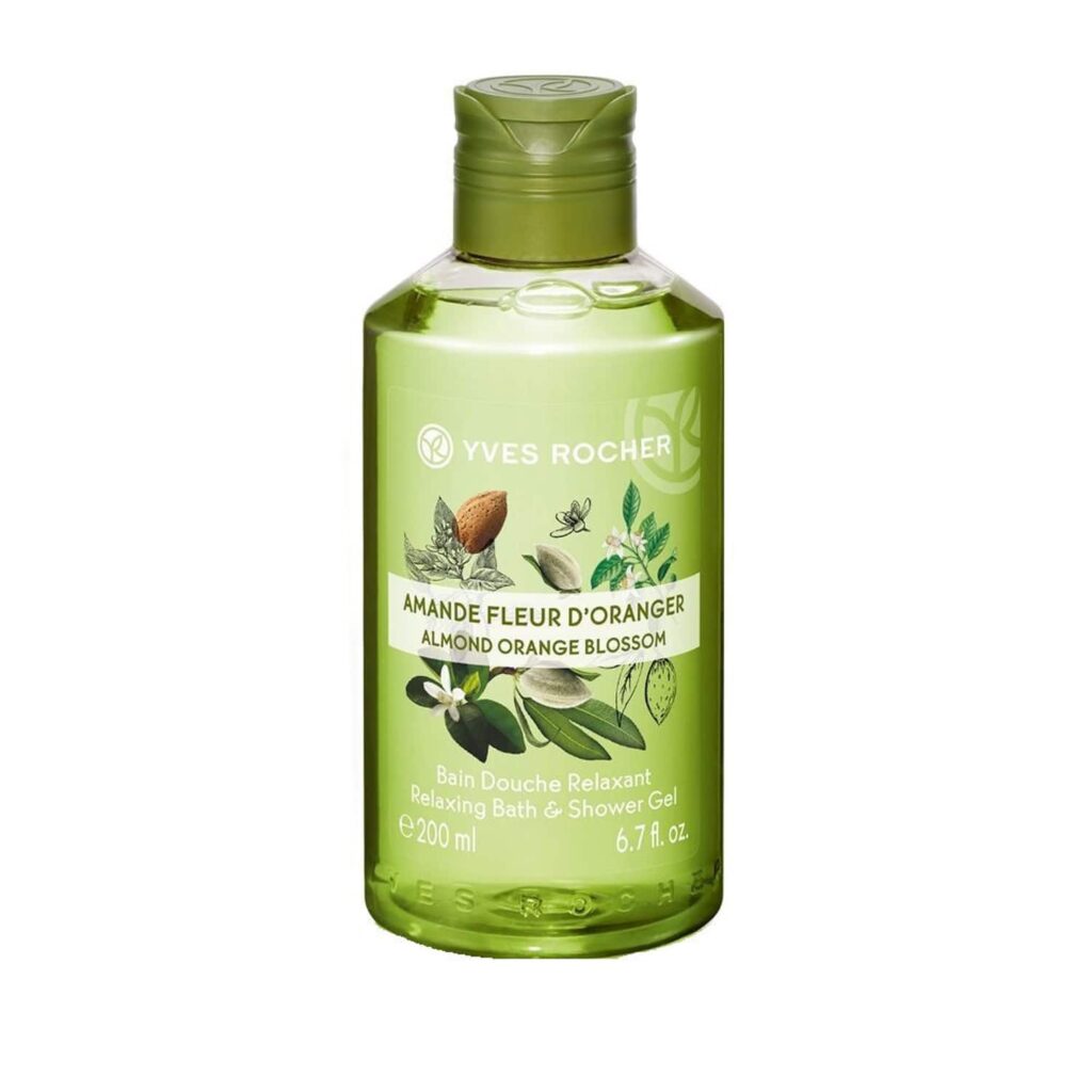 Yves Rocher Relaxing Bath and Shower Gel Almond Orange Blossom (200ml) - Yves Rocher