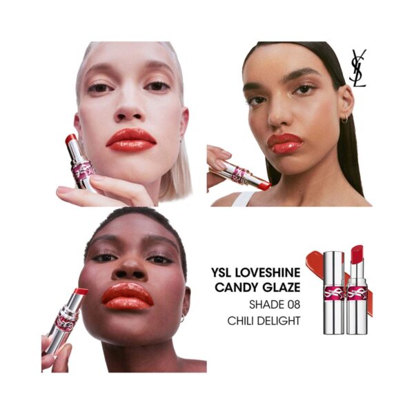 Yves Saint Laurent Loveshine Candy Glaze 08 - Chili Delight (3.2 g) - Yves Saint Laurent