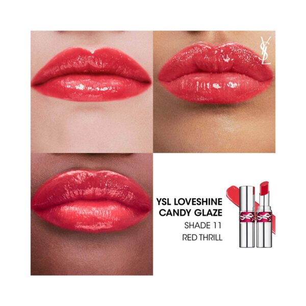 Yves Saint Laurent Loveshine Candy Glaze 11 - Red Thrill (3.2 g) - Yves Saint Laurent