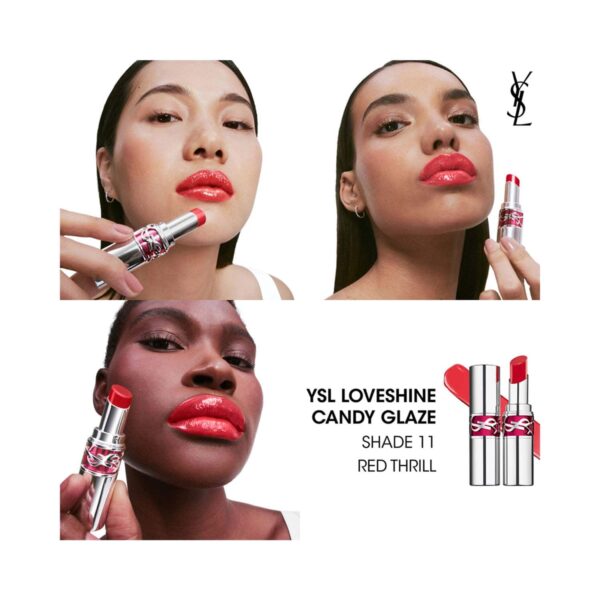 Yves Saint Laurent Loveshine Candy Glaze 11 - Red Thrill (3.2 g) - Yves Saint Laurent