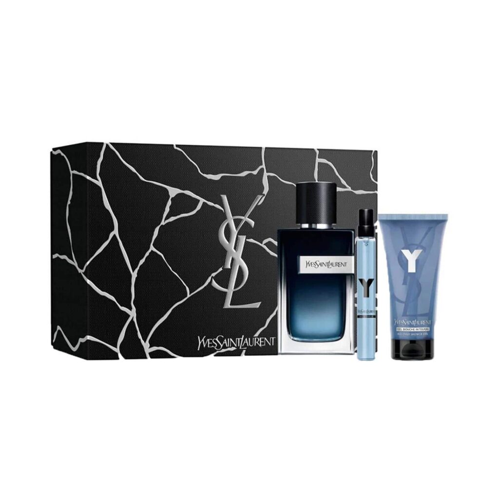Yves Saint Laurent Y Eau De Parfum & Shower Gel Love Loud Men Gift Set - (3 pcs) - Yves Saint Laurent