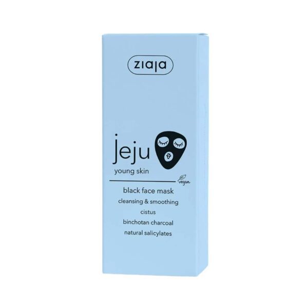 Ziaja Jeju Cleaning and Smoothing Black Face Mask (50ml) - Ziaja