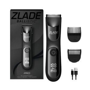 Zlade Ballistic Pro Full-Body Manscaping Trimmer with Ceramic Blades Waterproof (430 g) - Zlade