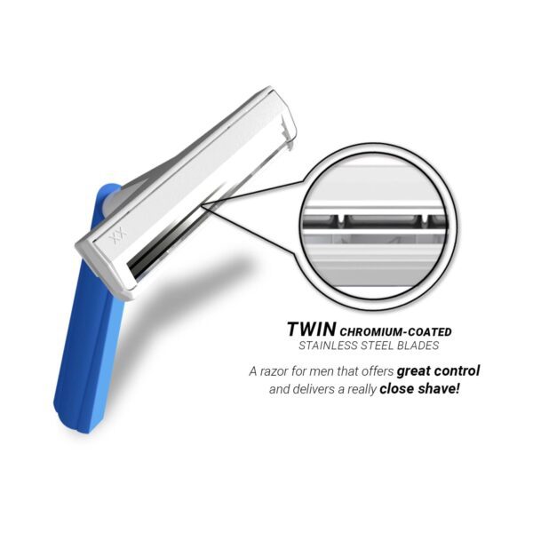 Zlade Eazyglide II Twin Blade Razor For Men - Multicolour (12Pcs) - Zlade