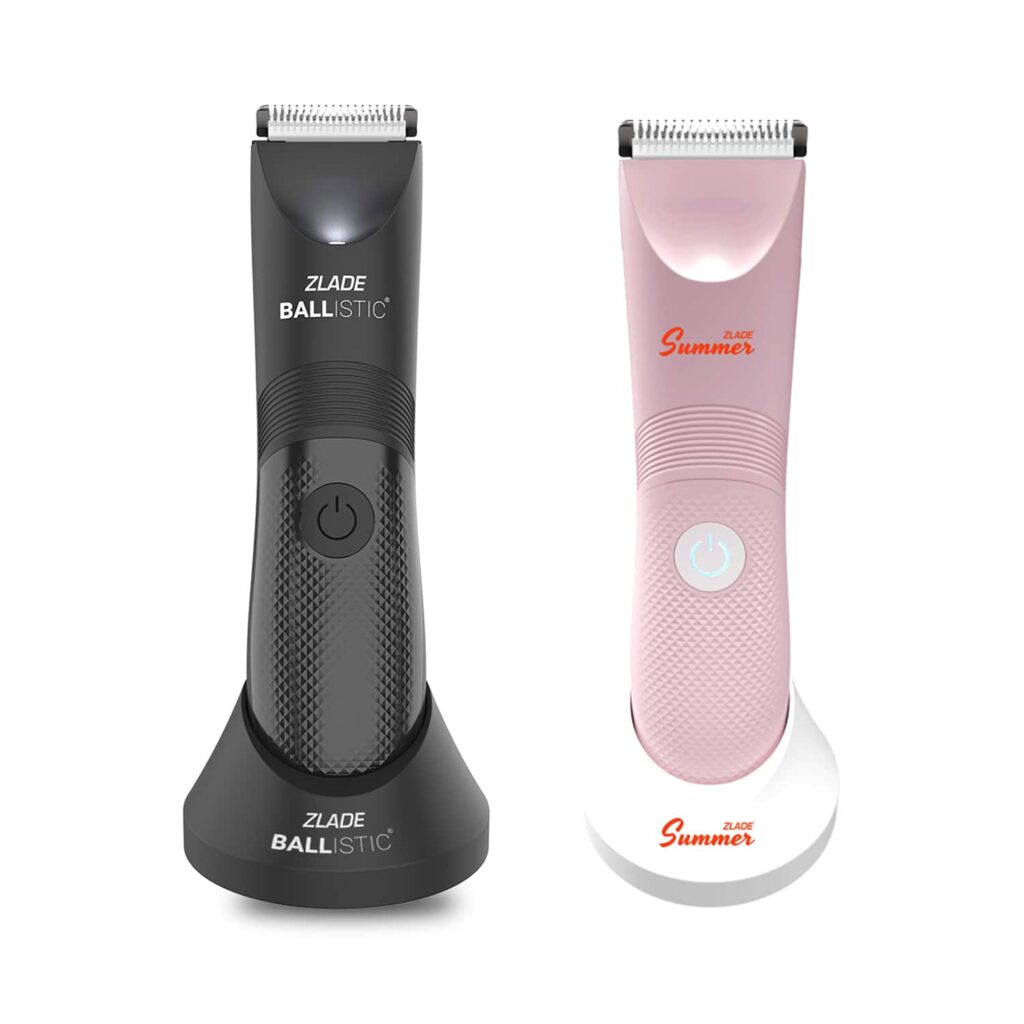 Zlade Intimate Couple Combo - Ballistic Lite Balls Trimmer For Men + Summer Bikini Trimmer For Women - Zlade