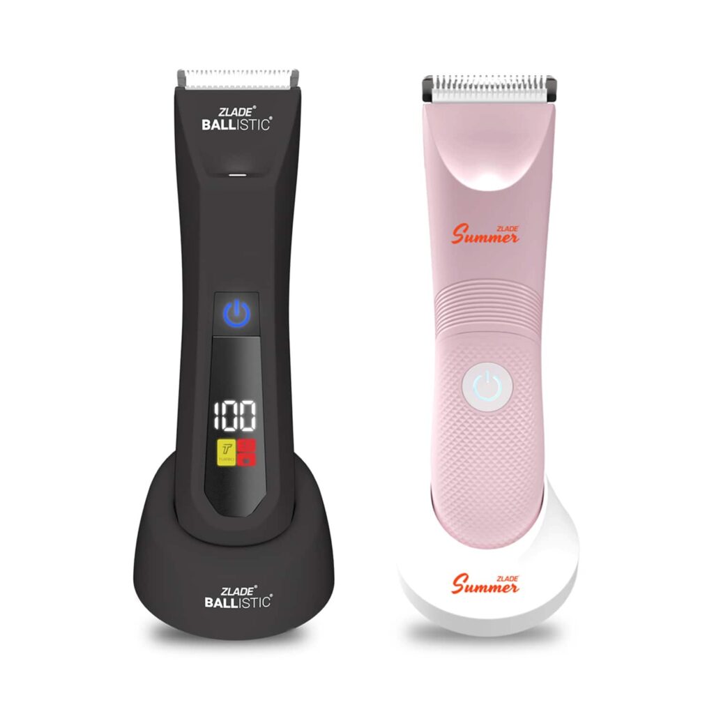 Zlade Intimate Couple Combo - Ballistic Pro Balls Trimmer For Men + Summer Bikini Trimmer For Women - Zlade