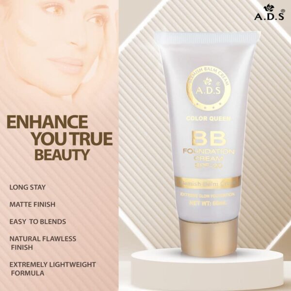 ADS Extreme Glow BB Foundation Cream with SPF 20(1680-01)