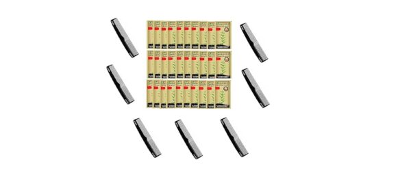 Ahuja Mart Indu-Lekha Bringha, Shampoo, 5.5Ml, For Hair Fall Control, With Bringharaj Extracts, Amla, Shikakai, Paraben-Free | Pack Of 96 & Premium Hair Comb | Pack Of 6