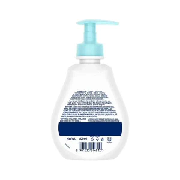 Baby Dove Rich Moisture Hair to Toe Baby Wash - (200ml) - Baby Dove