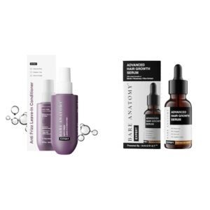 Bare Anatomy Anti Frizz Leave In Conditioner For Women and Men 150ml Advanced Hair Growth Serum | 3% Redensyl + 4% Anagain + 3% Baicapil + 1% Capilia Longa,for Women & Men | 30mL