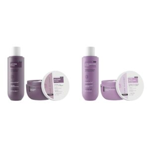 Bare Anatomy Anti Frizz Shampoo + Hair Mask Kit | Paraben & Sulphate Free |Women & Men | 250ml + 250g Ultra Smooth Shampoo + Hair Mask 250ml