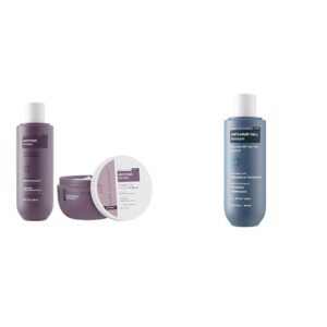 Bare Anatomy Anti Frizz Shampoo + Hair Mask Kit | Paraben & Sulphate Free |Women & Men | 250ml + 250g Anti Hair Fall Shampoo Vegan| For All Hair Types | For Women & Men | 250ml