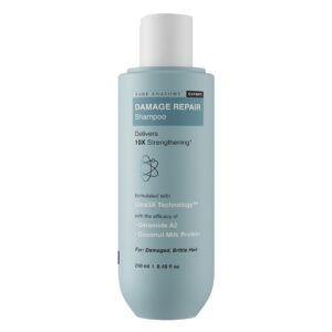 Bare Anatomy Damage Repair Hair Shampoo | Provides 10x Strengthening Powered By Ceramide A2 & Coconut Milk Protein | For Damaged, Dry & Frizzy Hair | Sulphate & Paraben Free |...