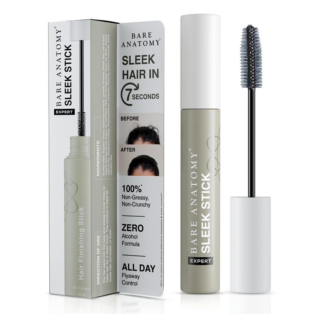 Bare Anatomy Expert Sleek Hair Finishing Stick|100% Alcohol & Silicon Free Formula|Baby Hair,Frizzy Hair & Flyaway Fixer|Non-Sticky & Non-Crunchy|Natural Sleek Finish With No...