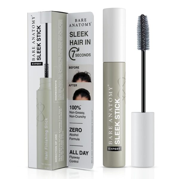 Bare Anatomy Expert Sleek Hair Finishing Stick|100% Alcohol & Silicon Free Formula|Baby Hair,Frizzy Hair & Flyaway Fixer|Non-Sticky & Non-Crunchy|Natural Sleek Finish With No...
