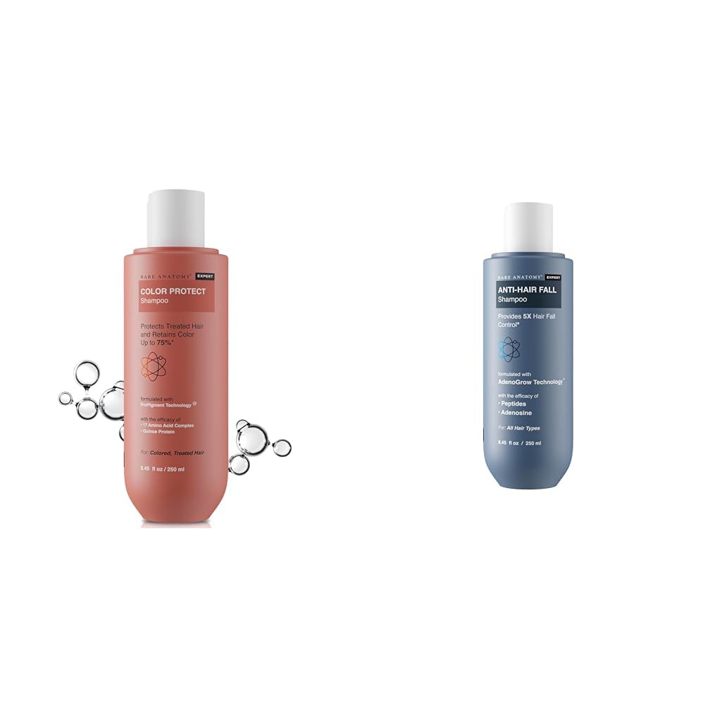 Bare Anatomy Hair Colour Protect Shampoo, Dry & Frizzy Coloured Hair For Unisex, 250ml Anti Hair Fall Shampoo Vegan| For All Hair Types | For Women & Men | 250ml
