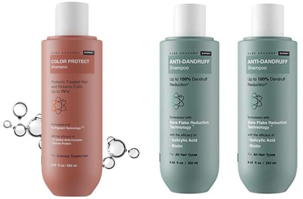 Bare Anatomy Hair Colour Protect Shampoo, Dry & Frizzy Coloured Hair For Unisex, 250ml Anti Dandruff Shampoo All Hair Types | Women & Men | 250ml (Pack of 2)