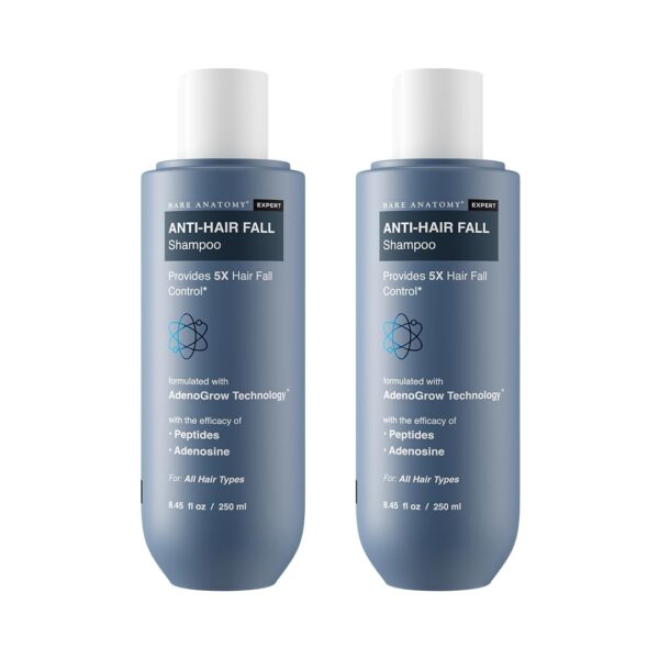 Bare Anatomy Hair Fall Control Shampoo | Provides 5x Hair Fall Control | Adenosine & Peptides | For Dry & Frizzy Hair | Sulphate & Paraben Free | DHT Blocker | Women & Men |...