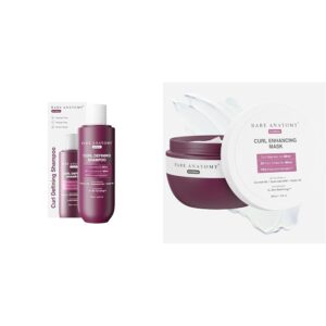 Bare AnatomyCurl Defining Shampoo | Curl Retention & 2X Frizz Protection For 48 Hours 250ml + Curl Enhancing Hair Mask | Smoothens & Conditions Hair with Curl Retention | 250gm