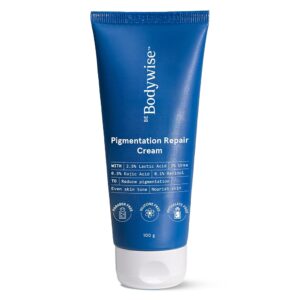 Be Bodywise Pigmentation Cream 100gm | 2.5% Lactic Acid, 2% Urea, Retinol & Kojic Acid | Reduces Tan, Pigmentation & Evens Skin Tone | Treats Dark Patches & Rough Skin on...