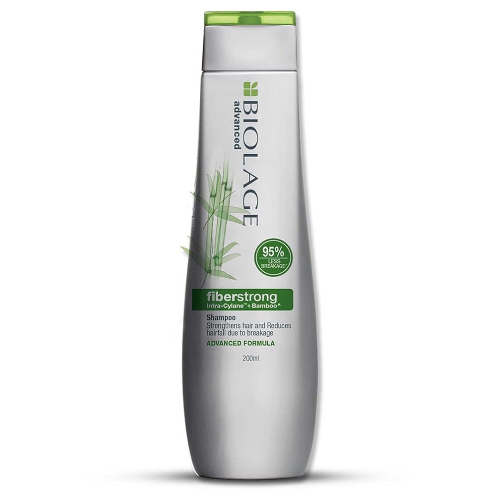 Biolage Professional Fiberstrong Anti-Breakage Shampoo, 95% less breakage & Reduces Hairfall, Makes Hair 12x Stronger by Reinforcing Strength & Elasticity, With Bamboo, Vegan &...