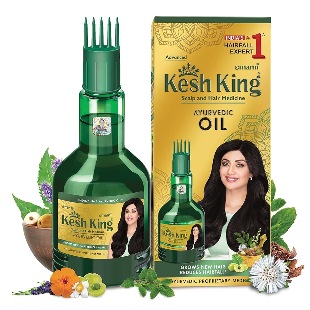 Kesh King Ayurvedic Anti Hairfall Hair Oil, 300ml