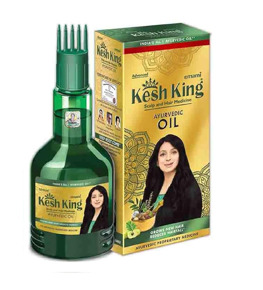 Kesh King Ayurvedic Hair Oil 60ml, Scalp and Hair Medicine, Reduces Hair Fall (60 ml Pack Of 1)