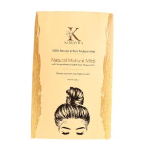 Kimayra World Organic Multani Mitti Powder | Pure Multani Mitti for Face Pack & Hair Pack Natural Face Mask for Women & Men Beauty Care (200gm)