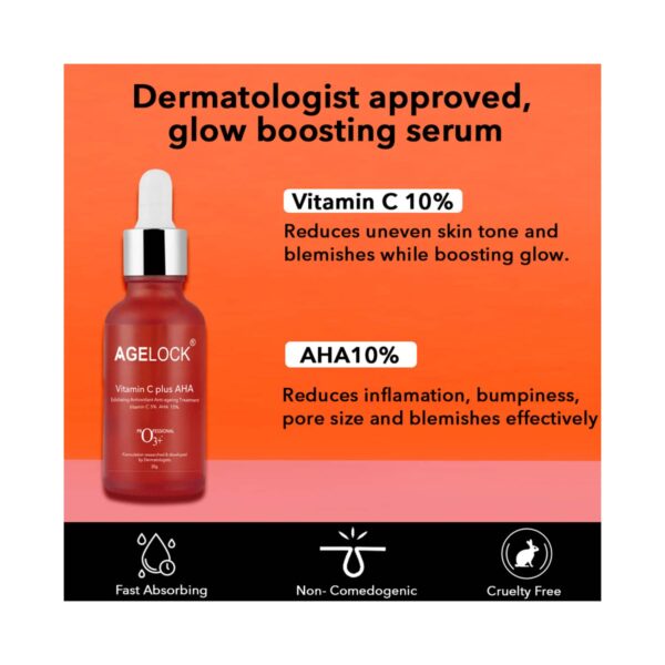 O3+ Age Lock Vitamin C Plus AHA Serum (30ml) - O3+