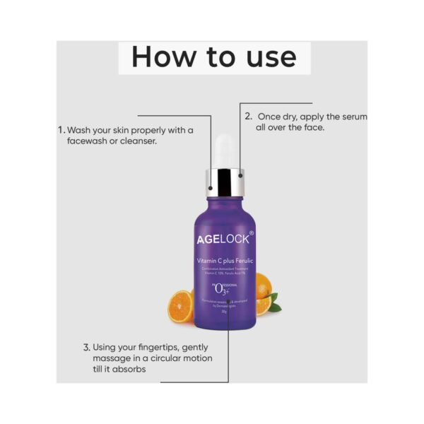 O3+ Age Lock Vitamin C Plus Ferulic Serum (30ml) - O3+