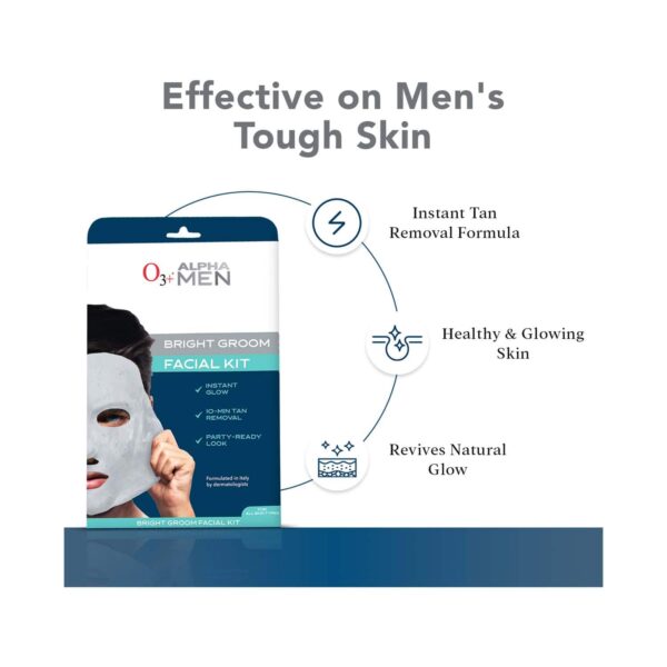O3+ Alpha Men Bright Groom Facial Kit (54g) - O3+