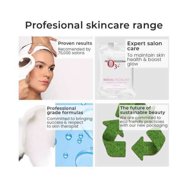 O3+ Bridal Facial Kit For Radiant & Glowing Skin - (6 Pcs) - O3+