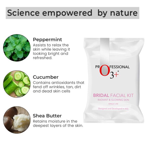O3+ Bridal Facial Kit - Radiant & Glowing Skin & Bridal Glow Skin Facial Kit - (81g) Combo - O3+