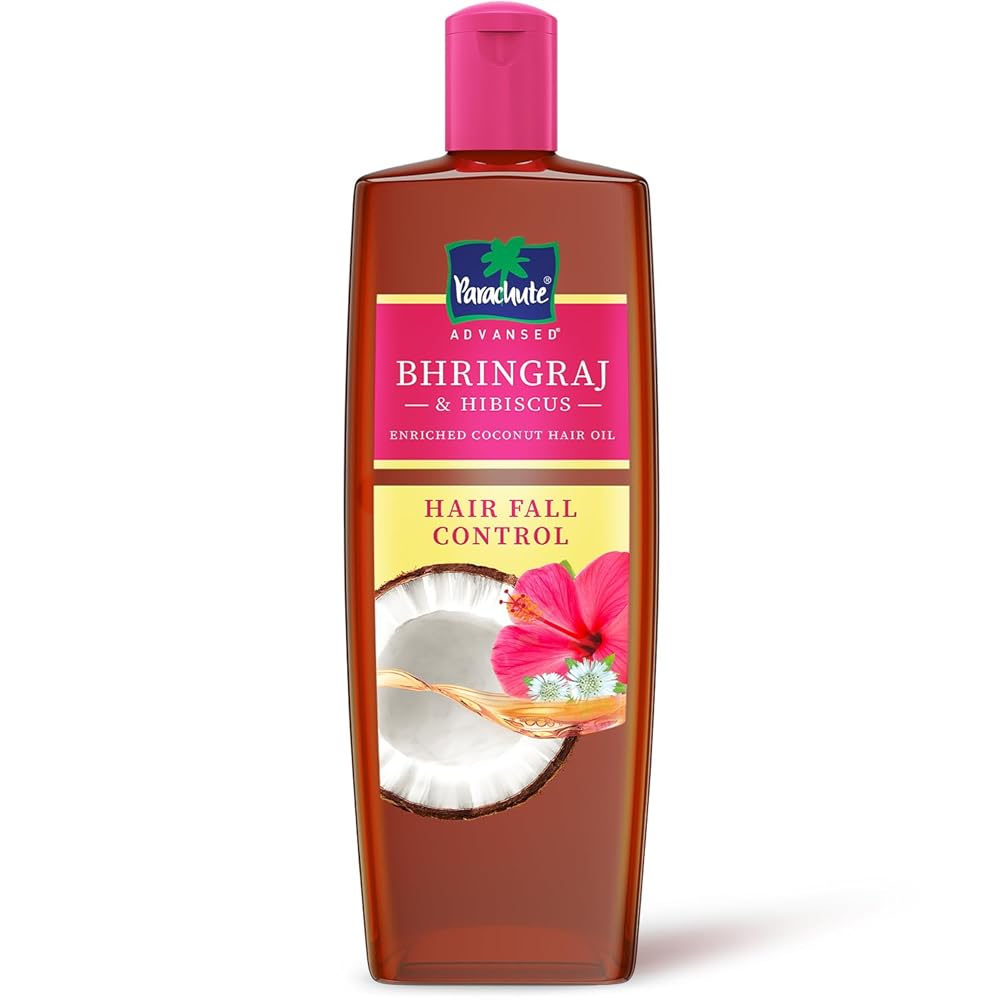 Parachute Advansed Bhringraj & Hibiscus enriched Coconut Hair Oil| Reduces Hair Fall| Helps Promotes Hair Growth|Up to 10x Less Hair Fall|For Healthy Scalp For Men & Women|...
