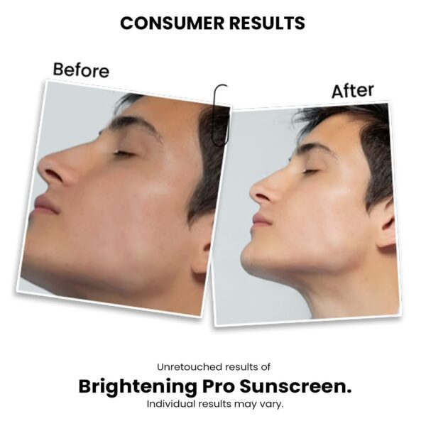 ThriveCo Brightening Pro Sunscreen for Men | SPF 50+ Pa++++ | Zero White Cast | Kojic acid, Vitamin C & Diacnemide™ | Non-sticky & Anti-Ageing | Boosts Collagen, Fades Dark...