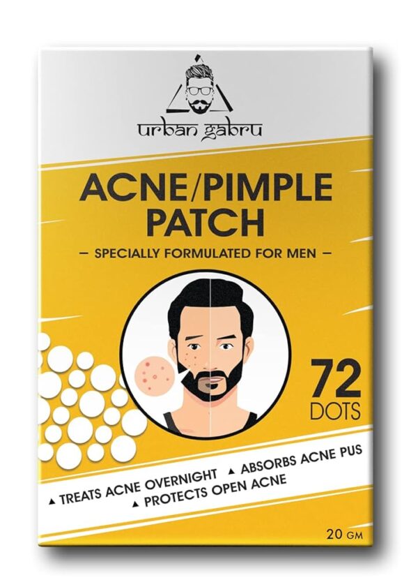 UrbanGabru Acne Pimple Patch - 72 Invisible Facial Stickers | Active Acne Absorbing Patch | Reduces Pimple Overnight | Reduces Excess Oil | For All Skin Types