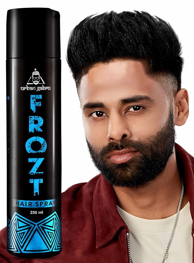 UrbanGabru Frozt Hair Setting Spray (250 ml)|Hair Styling Spray| Extreme Hold for Men| Non Sticky | Fast Drying
