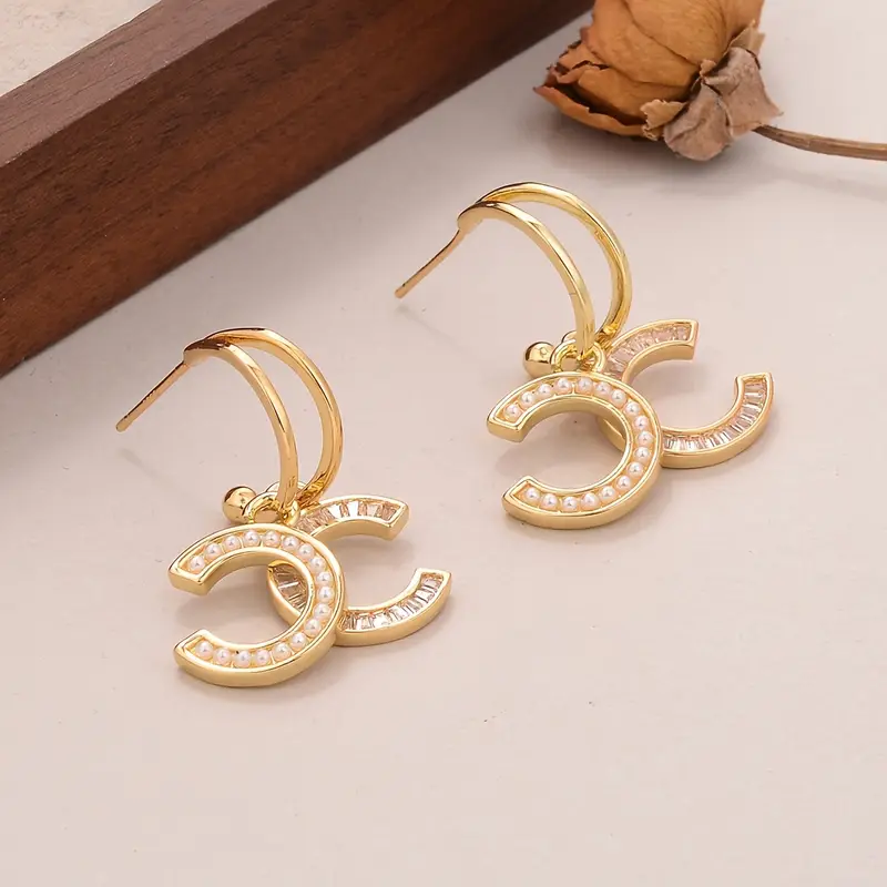 Dangle 14K Gold Plated with Freshwater Pearl Accents Earrings - Aeen